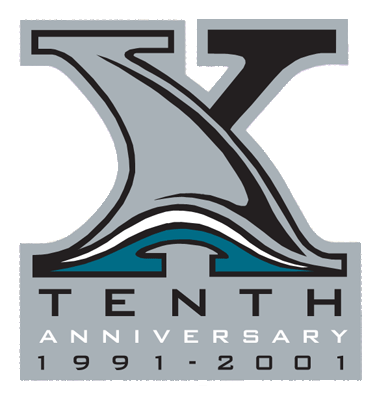 San Jose Sharks 2001 Anniversary Logo iron on transfers for T-shirts version 2
